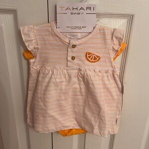 TAHARI BABY multi piece set with hat